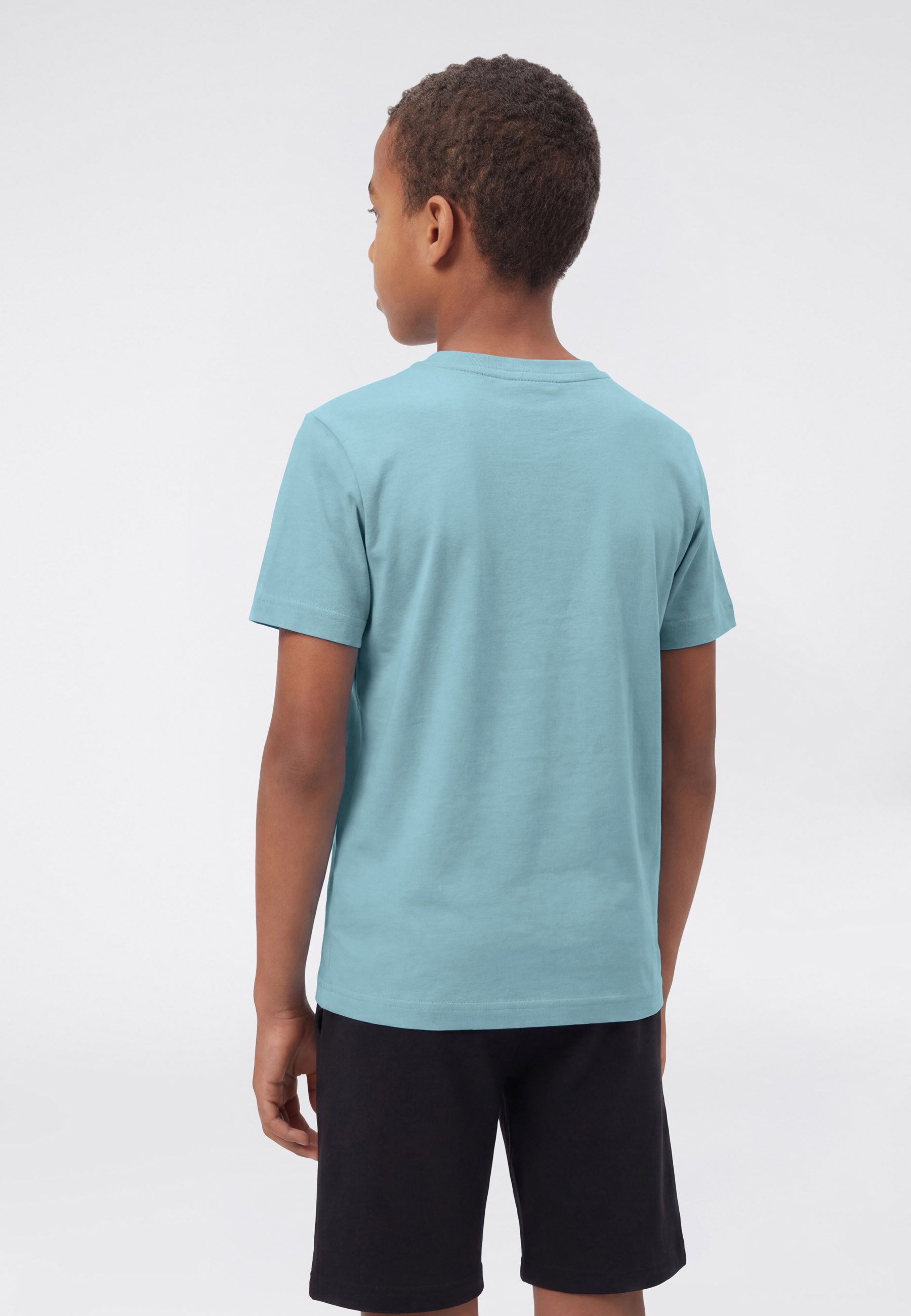 Champion T-Shirt ICONS TONAL Crewneck T-Shirt with Large Logo mit großem Logo, Kurzarm, aus Baumwolle