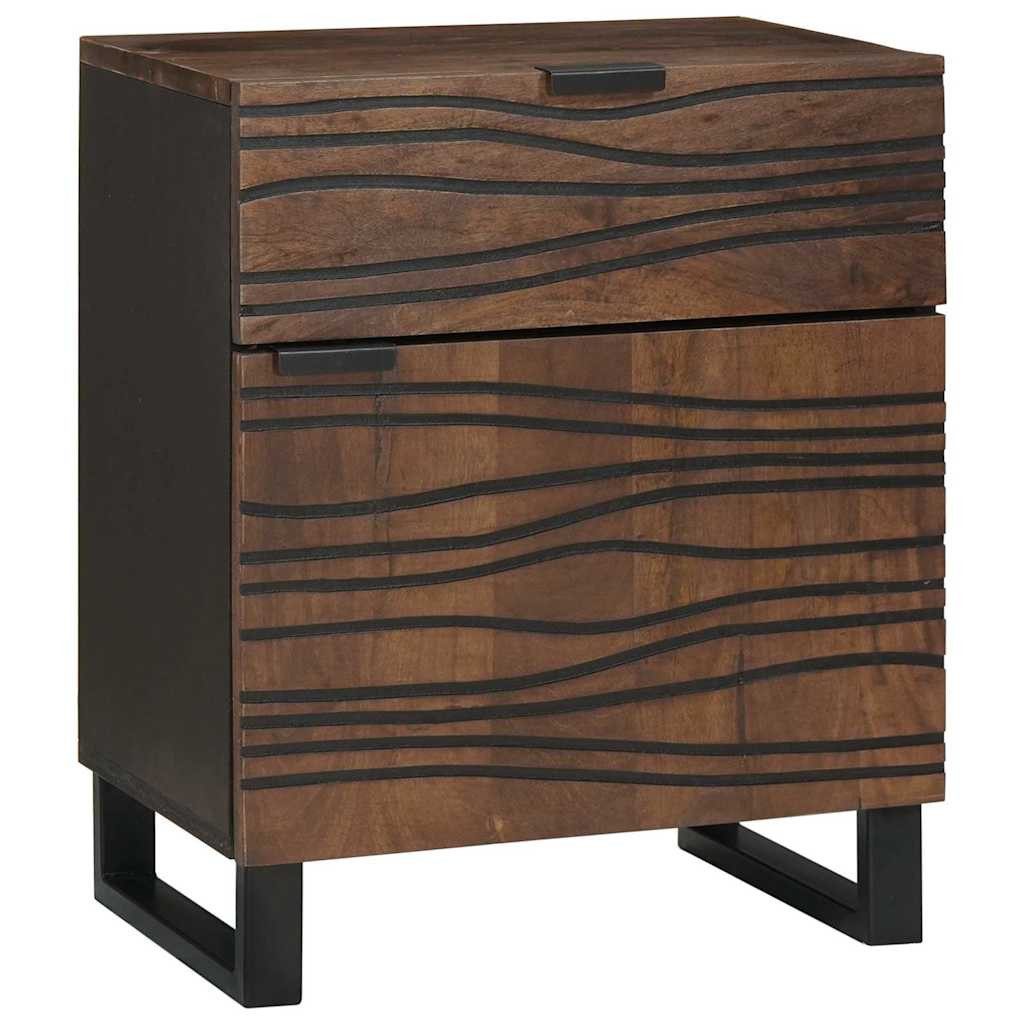vidaXL Nachttisch Nachttisch Walnuss 50 x 33 x 60 cm Holzwerkstoff (1-St)