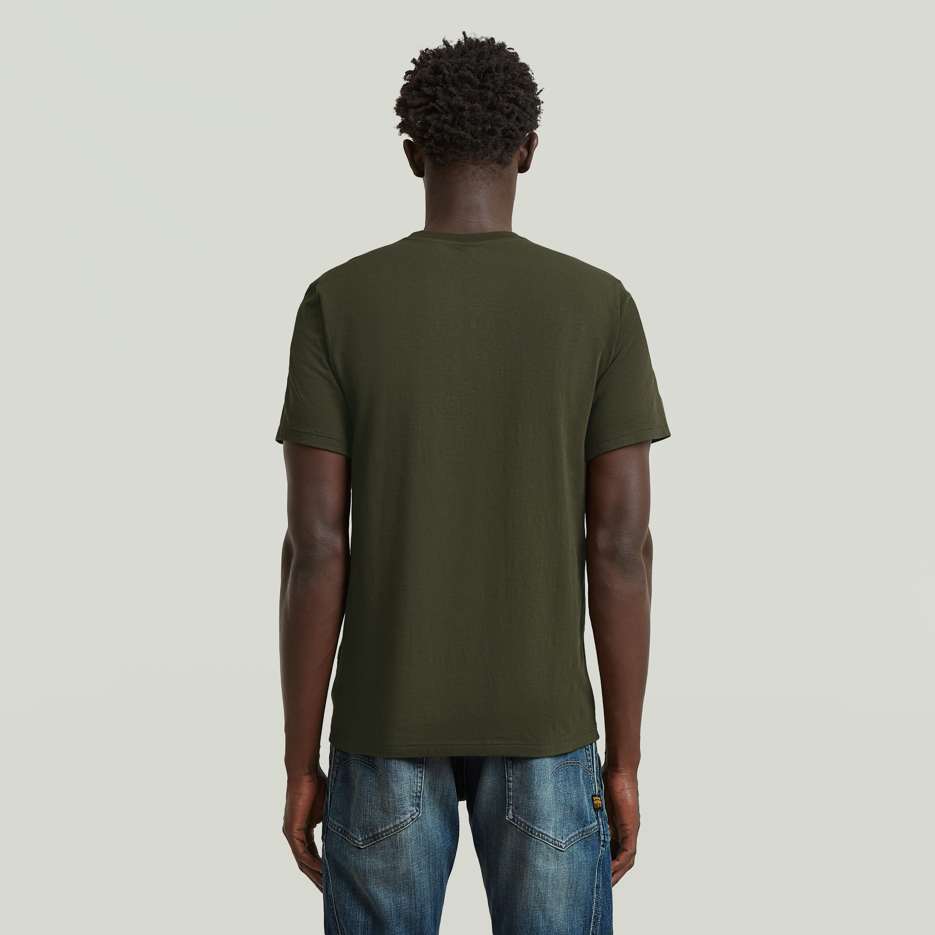 G-STAR T-Shirt Slim Base mit Rundhals, Baumwollmix