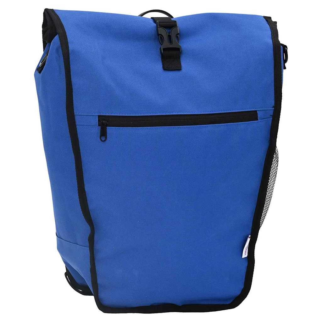vidaXL Fahrradsattel Fahrradtasche Blau 34 x 16 x 59 cm Polyester (1-tlg)