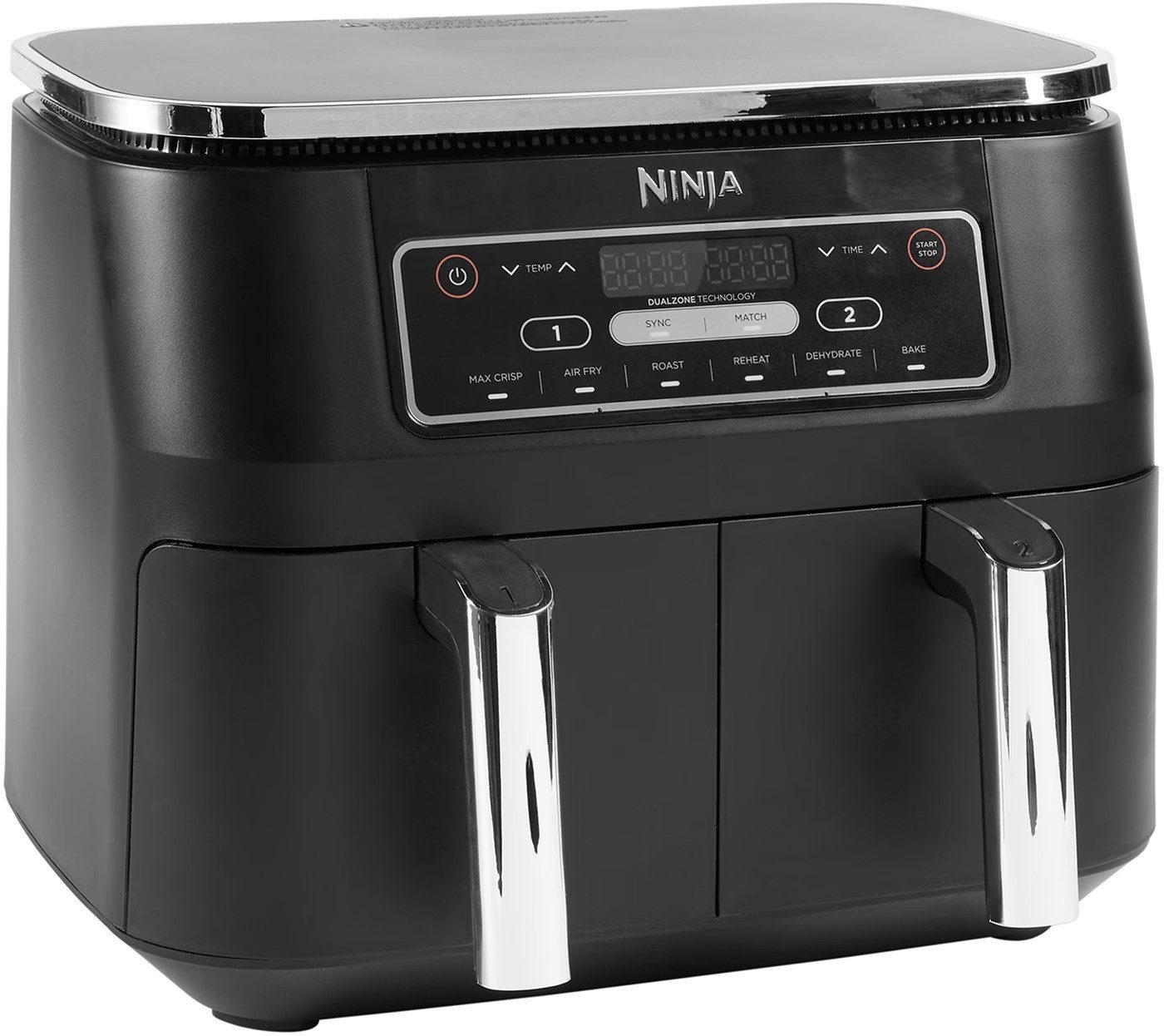 NINJA Heißluftfritteuse Foodi Dual Zone AF300EU, 2400 W, 2 Zonen & 6 Programmen