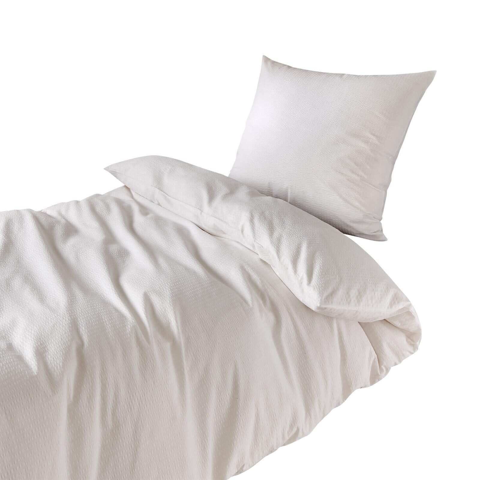 TRAUMSCHLAF Bettwäsche Seersucker, Seersucker, 2 teilig, ideale Sommerbettwäsche in herrlicher Seersucker Qualität – Bild 4 von 4