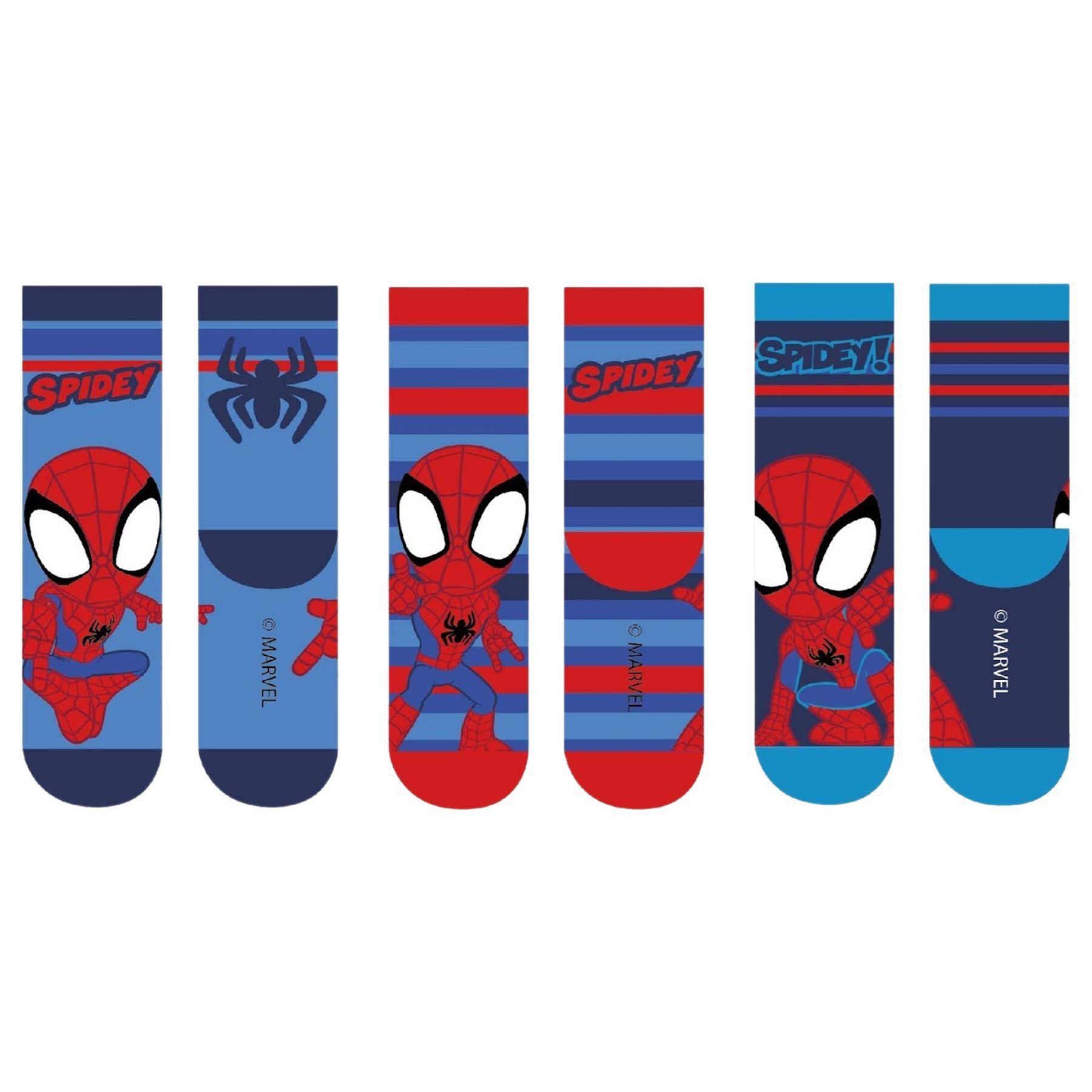 Spiderman Socken 3er-Pack Socken Jungen elastisch & komfortabel (3-Paar)