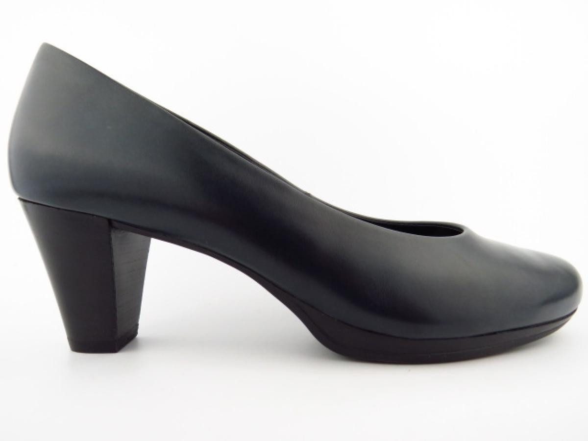 Paul Green Kalbleder blau Pumps