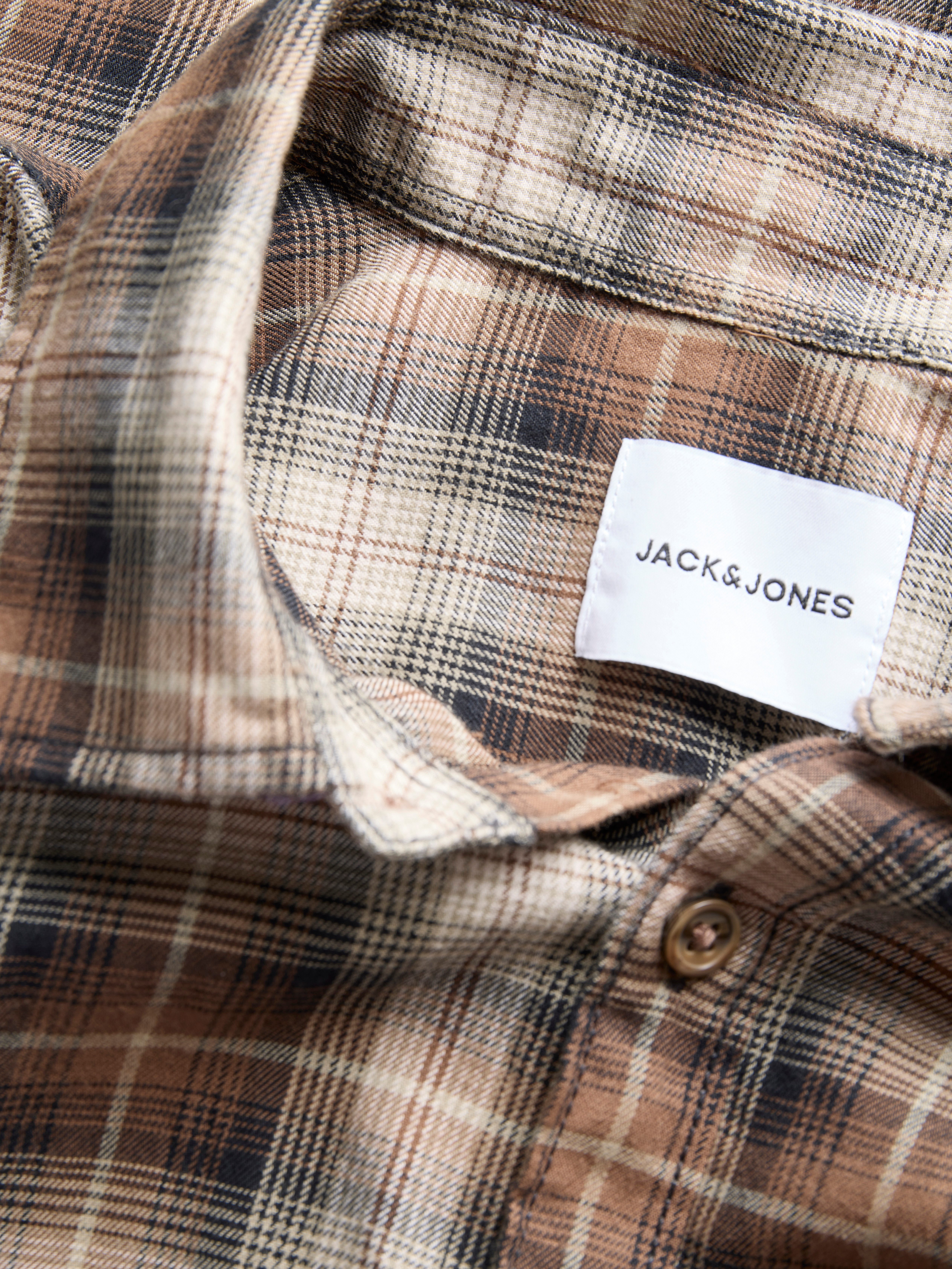 Jack & Jones Langarmhemd JJJAMES FLANNEL SHIRT L/S Baumwolle, regular fit – Bild 4 von 4