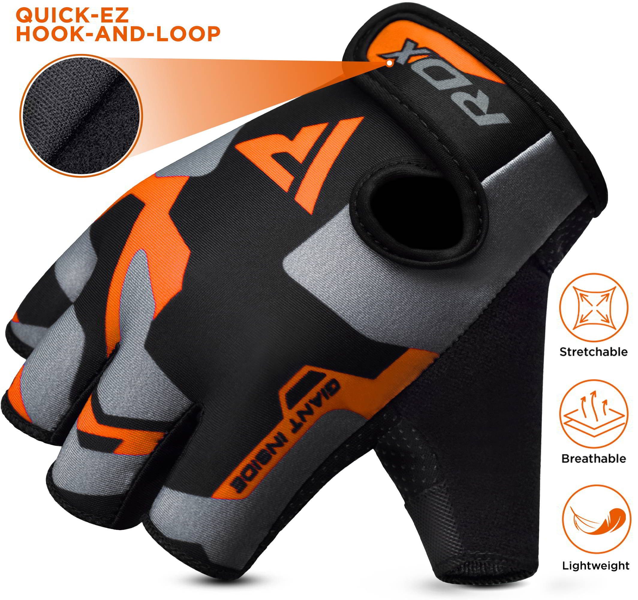 RDX Trainingshandschuhe RDX Fitness Handschuhe, Trainingshandschuhe, Workout Handgelenkschutz – Bild 5 von 5