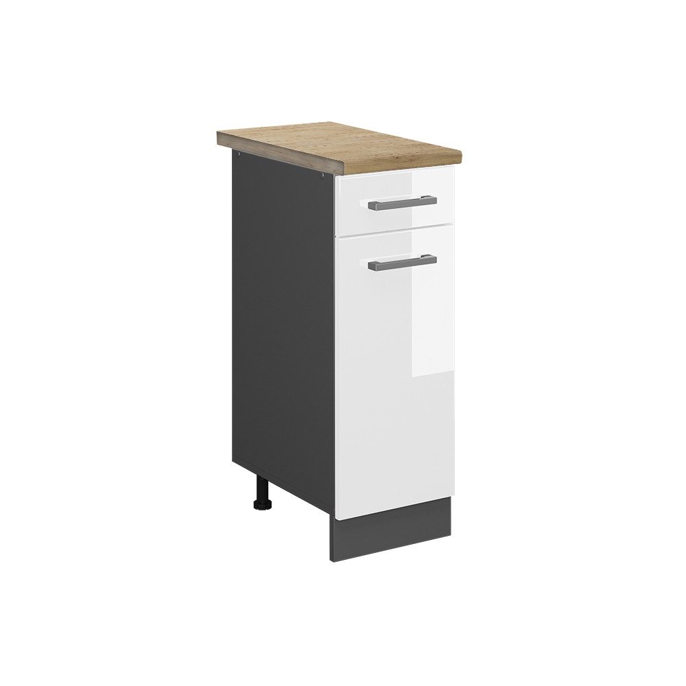 Vicco Unterschrank R-Line, Weiß Hochglanz/Anthrazit, 30 günstig online kaufen