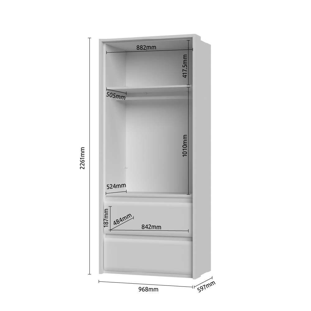 Funktion Invictus mit Beleuchtung, LED Style Kleiderschrank Places Soft-Close UV of lackiert,