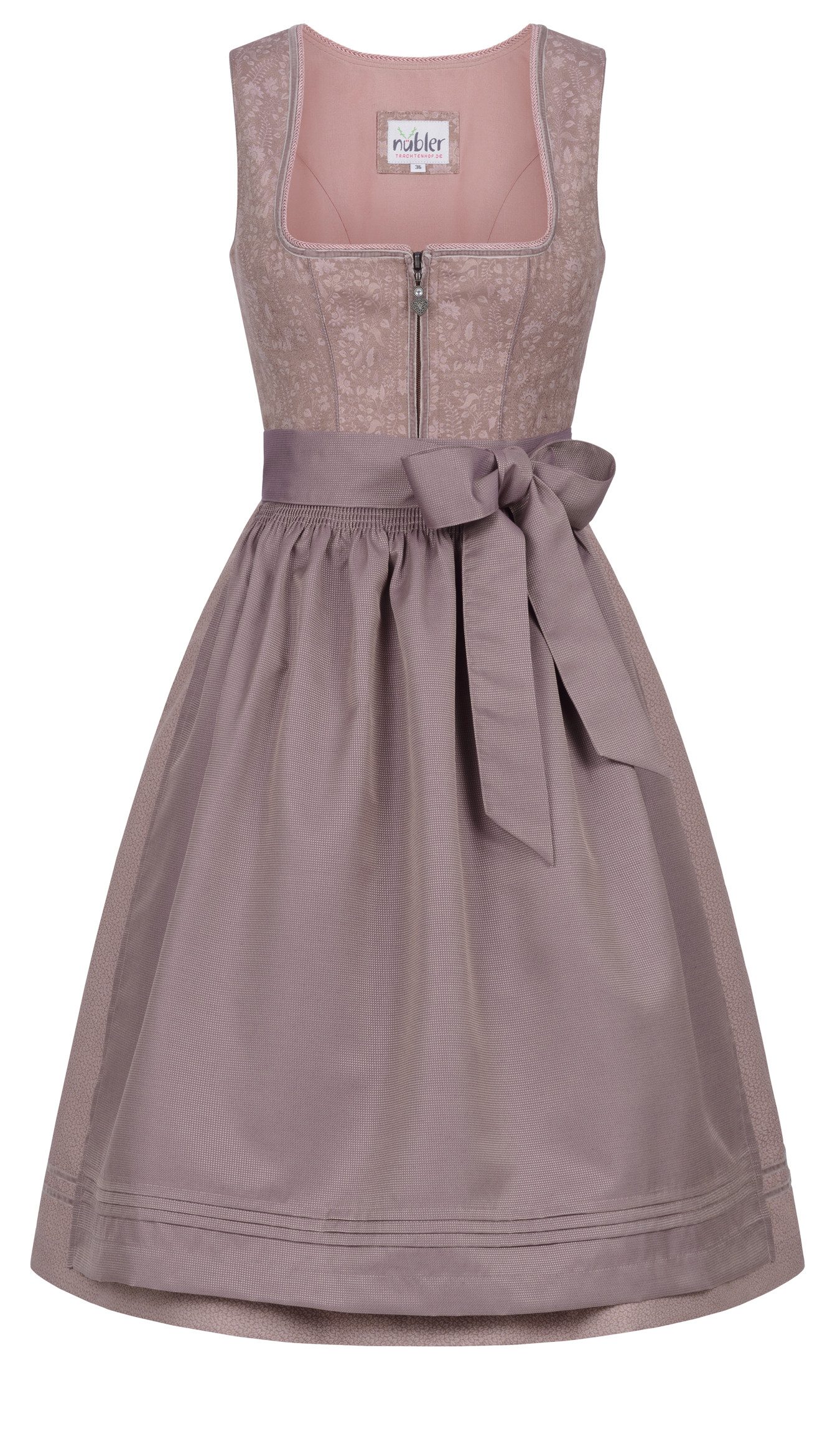 Nübler Trachtenkleid Mididirndl Gerlis in Mauve günstig online kaufen