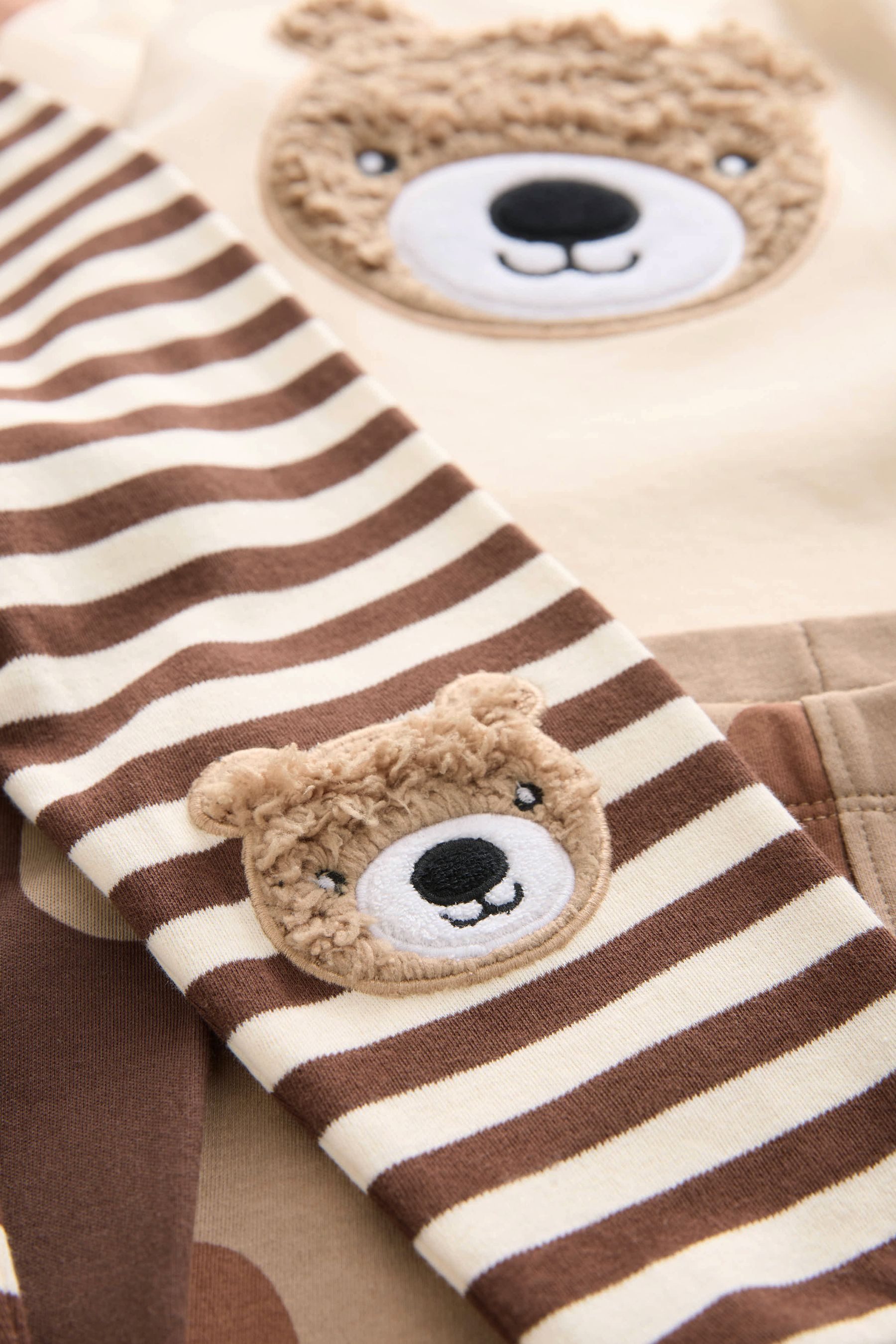 Next Pyjama Snuggle Schlafanzug aus 100 % Baumwolle, 3er-Pack (6 tlg) – Bild 4 von 5