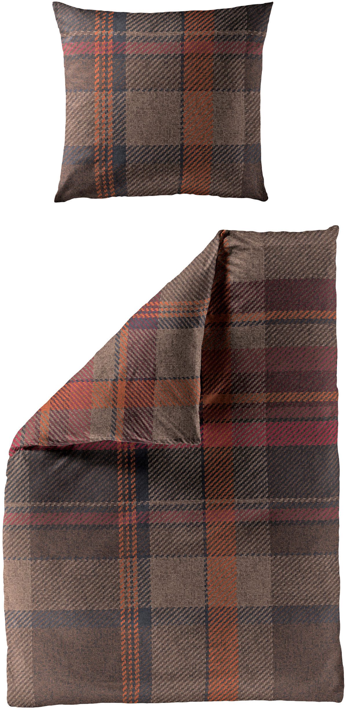 BIERBAUM Bettwäsche Maxi, Renforcé, 2 teilig, Renforce, 100 % Baumwolle, pflegeleicht