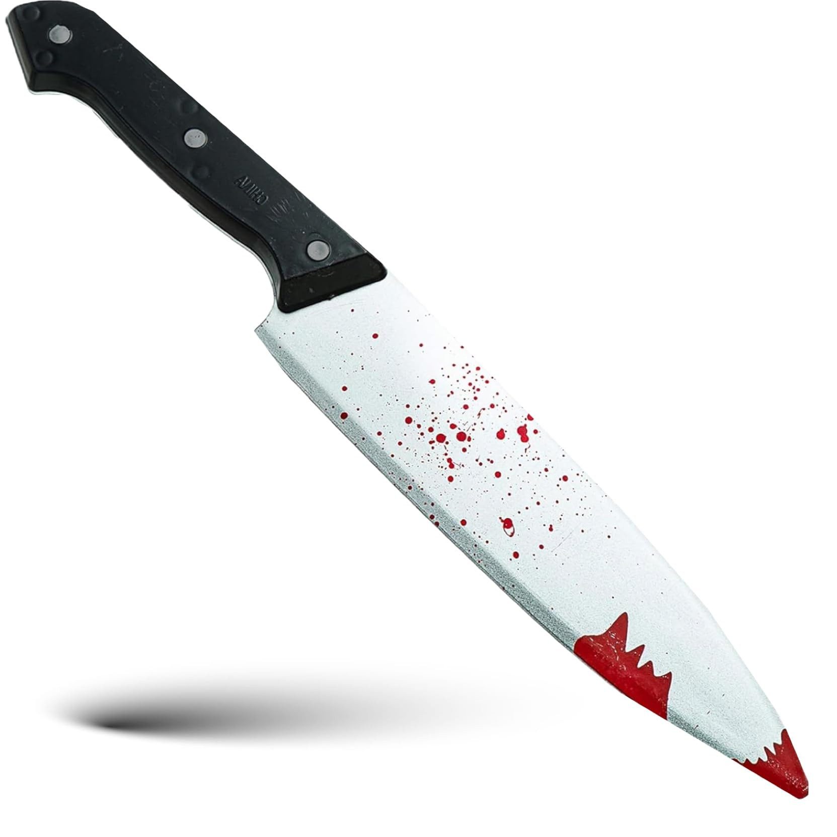 Costumed Kostüm Täuschend Echt Fake Messer mit Blut ca. 34 cm als Accessoire