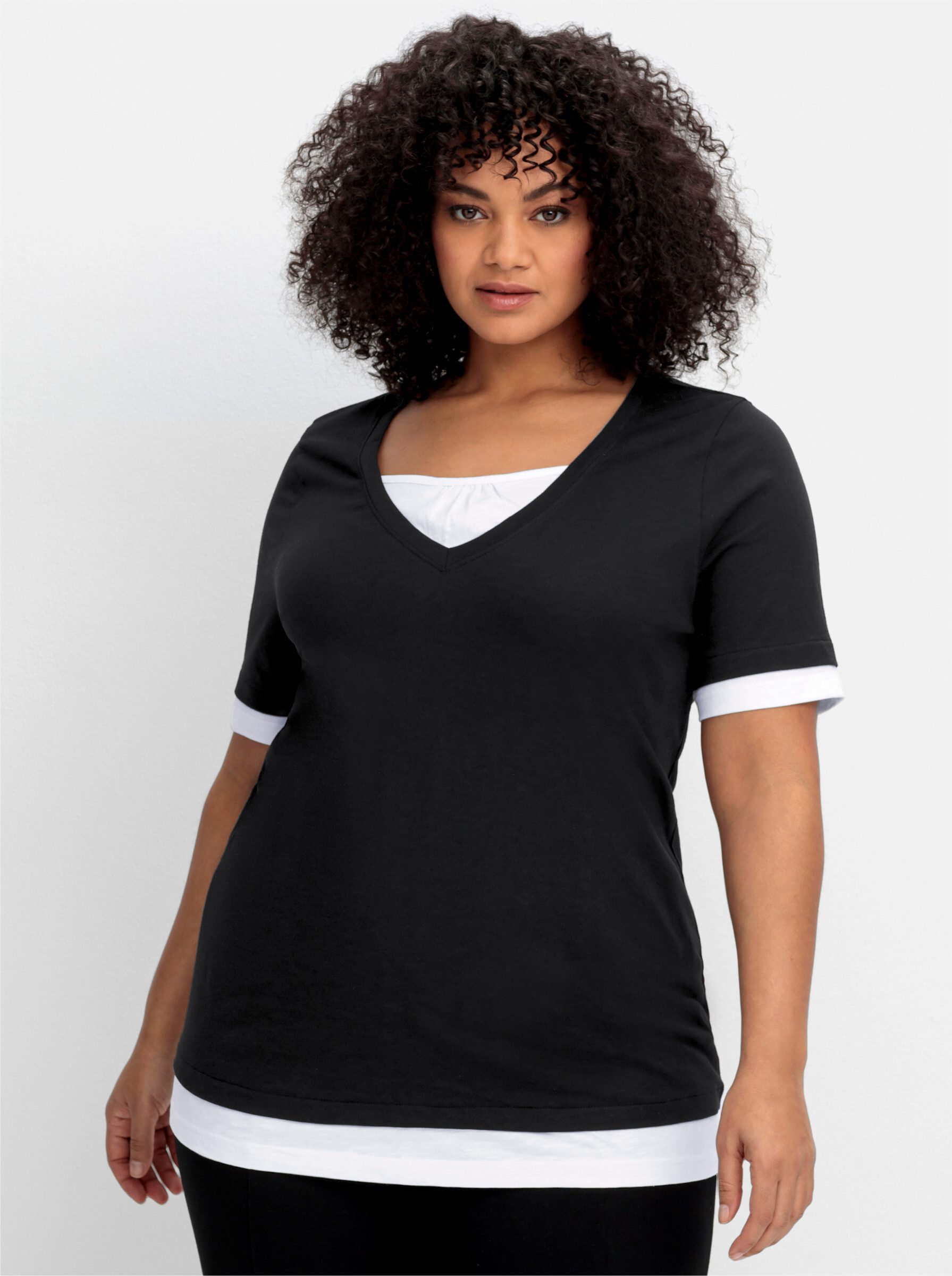 Sheego T-Shirt 2-in-1-Shirt günstig online kaufen
