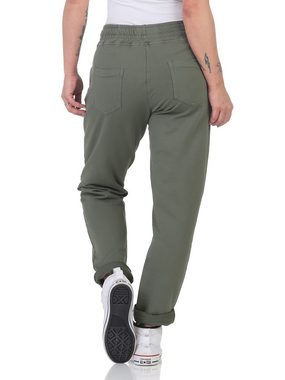 CLEO STYLE Jogger Pants Damen Jogginghose 814136 34-38 Olive