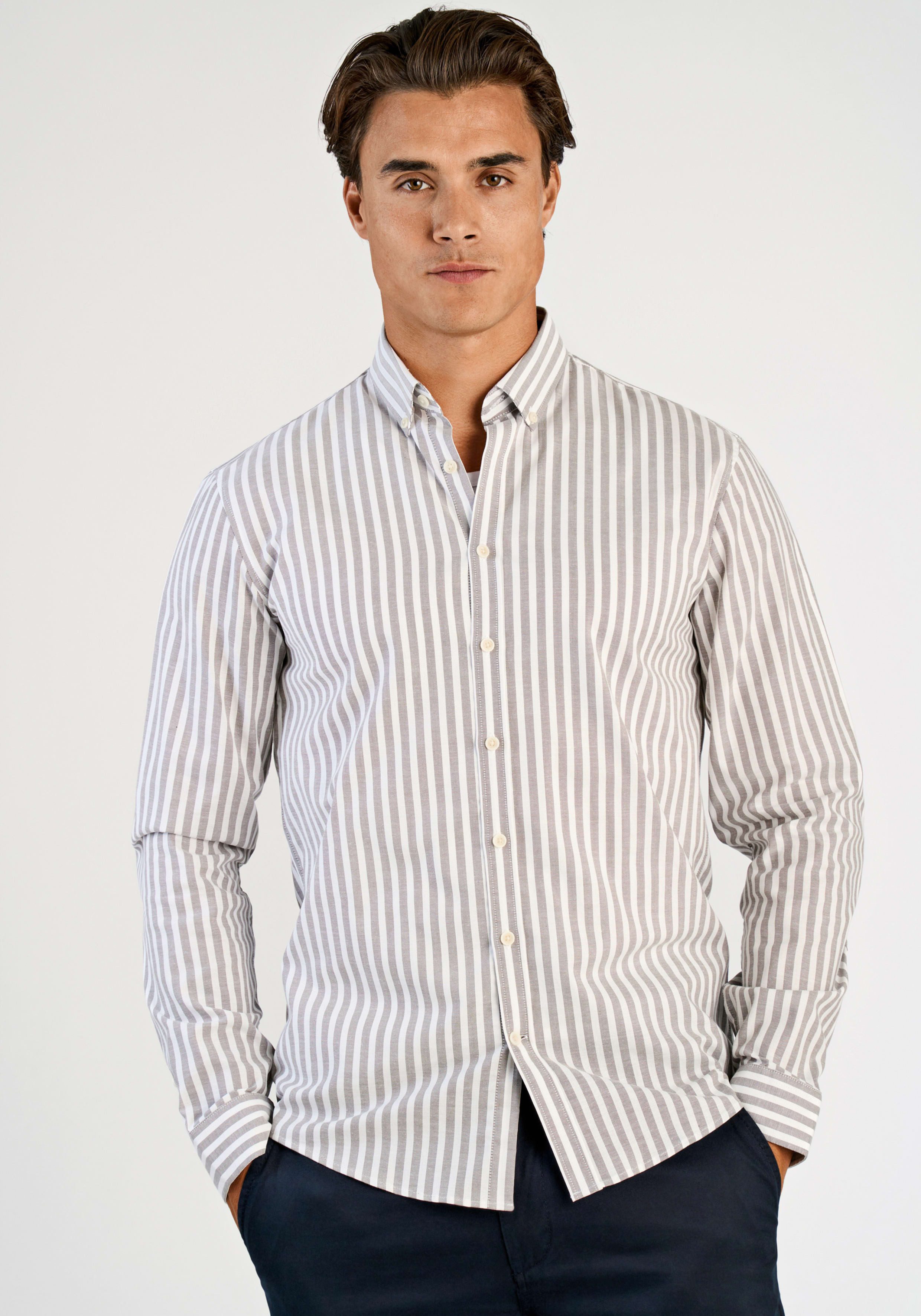 LINDBERGH Langarmhemd im Streifen-Design