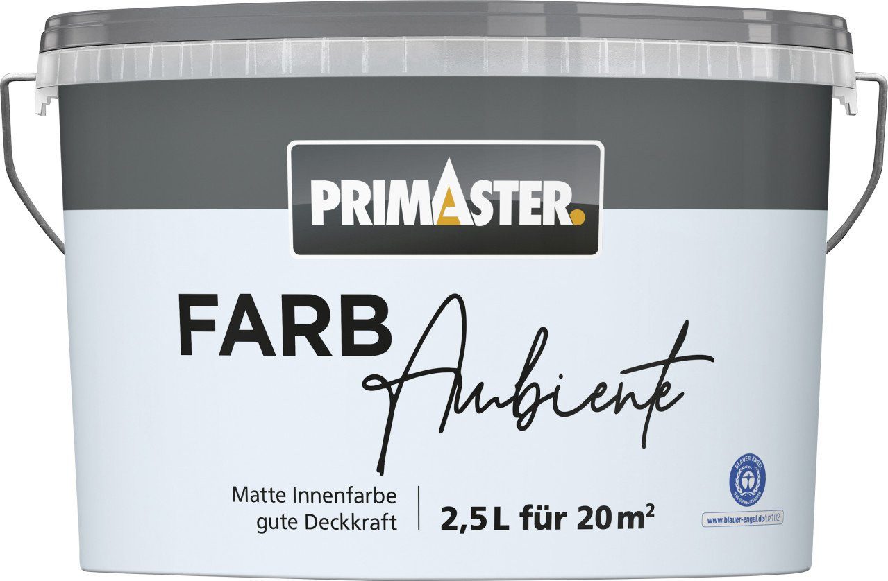 Primaster Wandfarbe Primaster Farbambiente Wandfarbe matt pastellblau