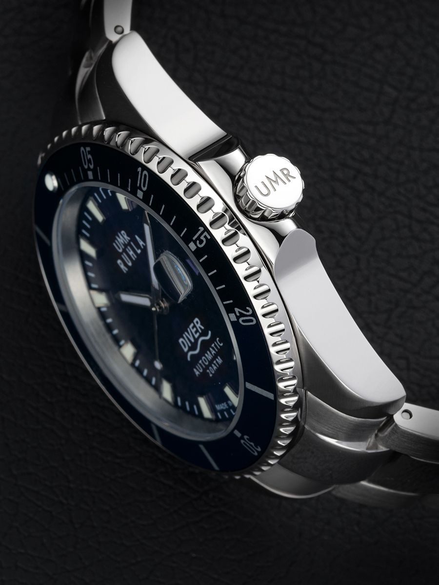 UMR Ruhla Taucheruhr 42,7 mm – Automatikuhr mit blauem Zifferblatt & Edelst günstig online kaufen