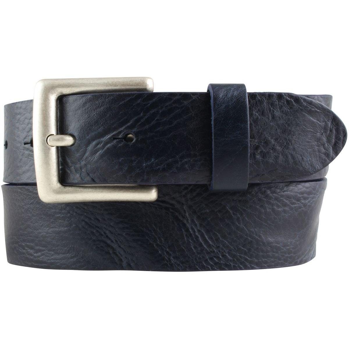 Ledergürtel Gürtel aus Vollrindleder Used-Look 4 cm - Jeans-Gürtel für Damen Herre