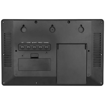 TFA Dostmann Wanduhr Digitale XL-Funkuhr mit Außentemperatur und (Großes Display)
