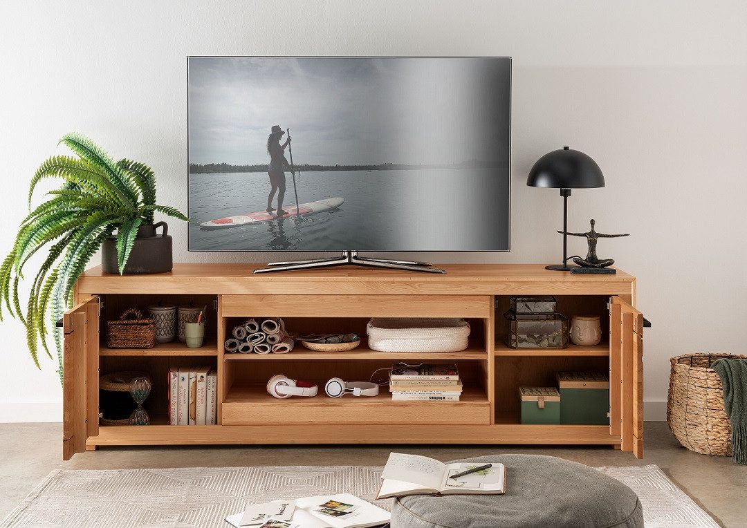 Main Möbel TV-Board TV Element Lowboard 200x62cm Kernbuche Danzig