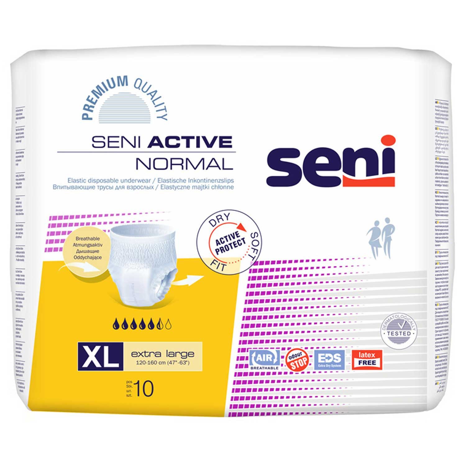 TZMO Deutschland GmbH Inkontinenzboxer Seni Active Normal XL Inkontinenzpants 10 Stück