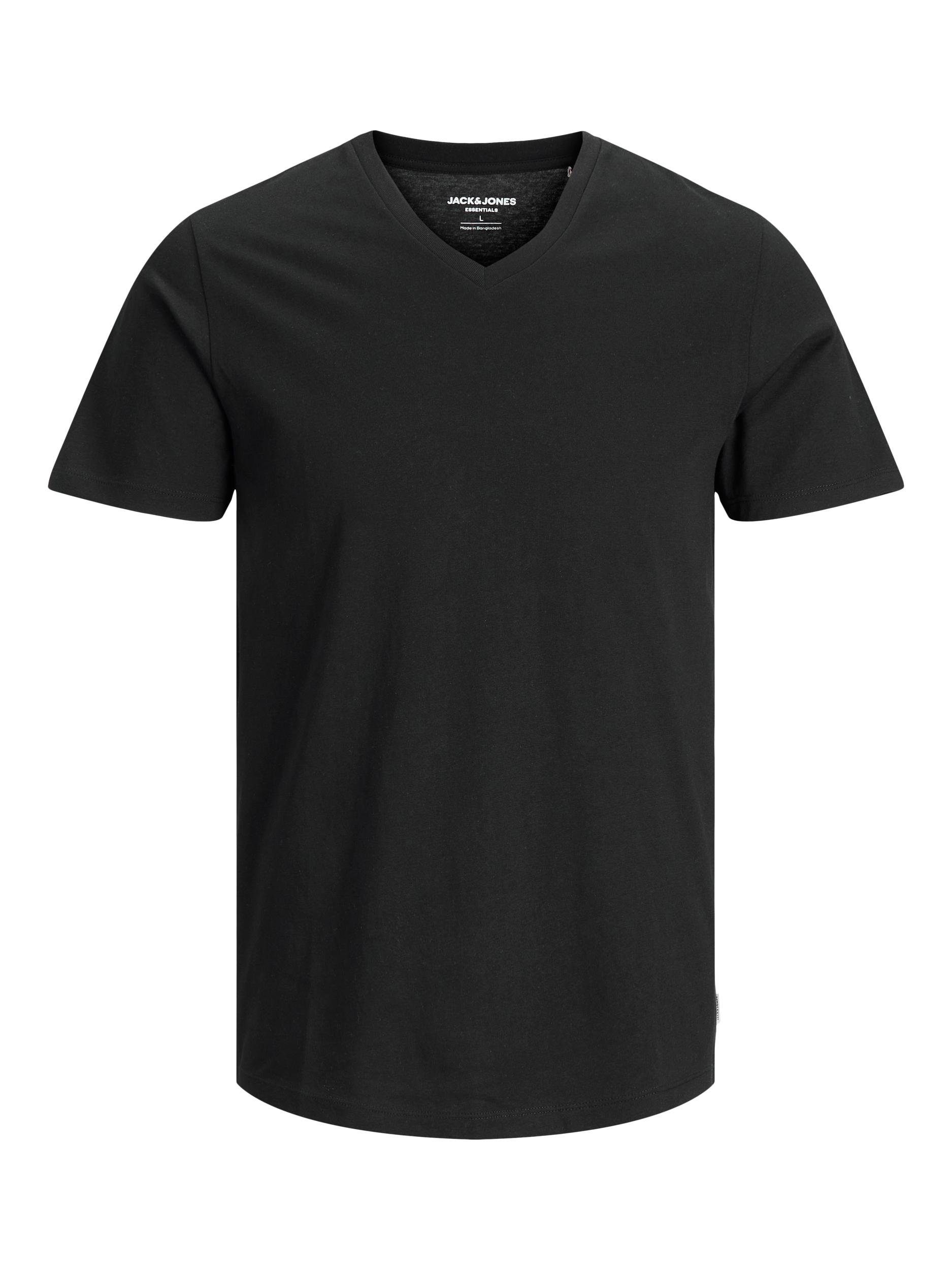 TOM TAILOR T-Shirt T-Shirt Plain Kurzarmshirt (1-tlg) schwarz