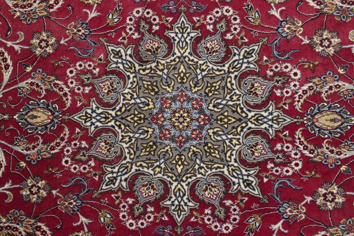 Trading, rechteckig, Handgeknüpfter Seidenkette Orientteppich, Höhe: 159x255 Isfahan 6 Orientteppich mm Nain