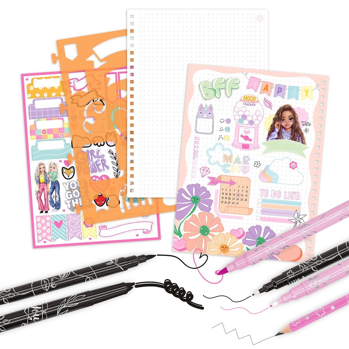 TOPModel Faserstift DEPESCHE TOPModel Lettering-Set My Journal 185x27x225mm