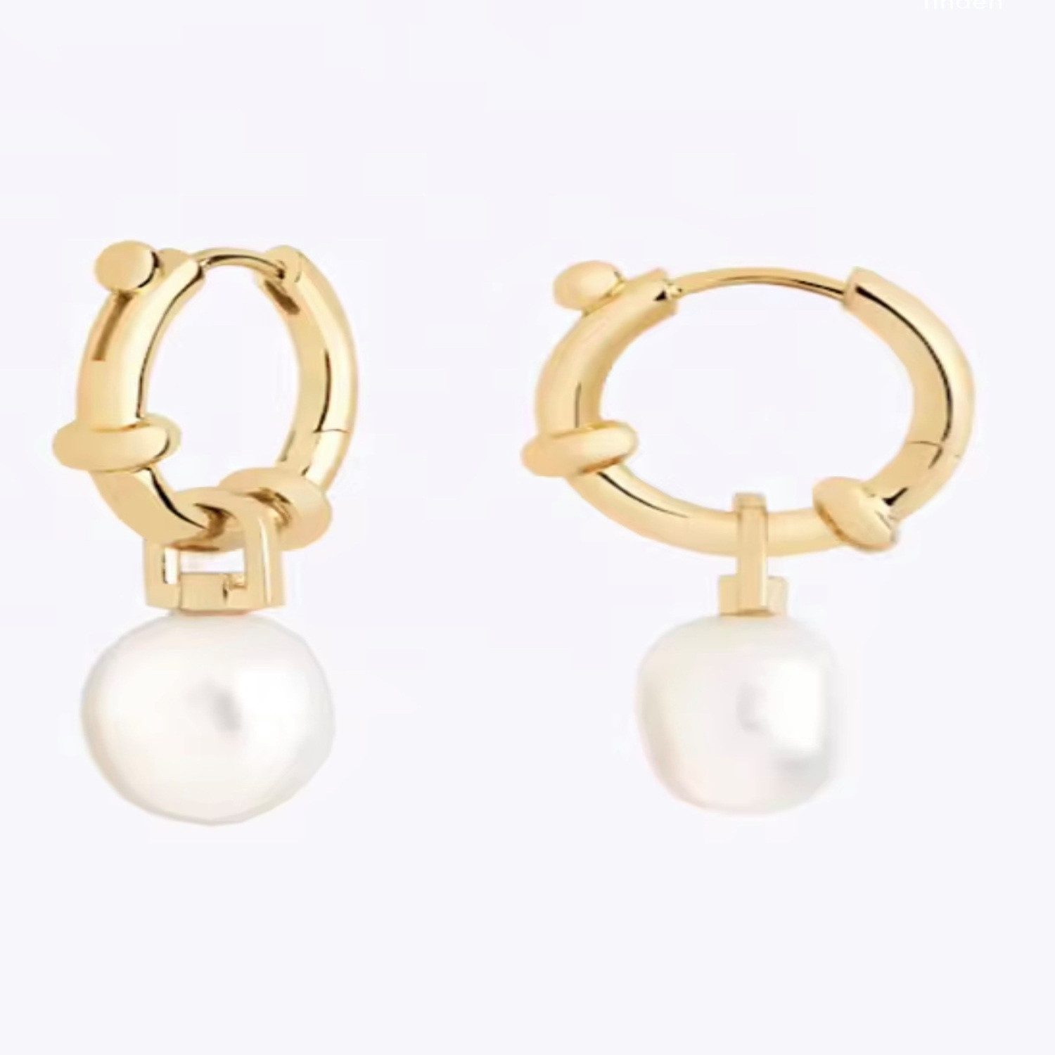 ROUGEMONT Perlenohrringe Trendige Süßwasser Perlen Creolen Ohrringe 925 Ste günstig online kaufen