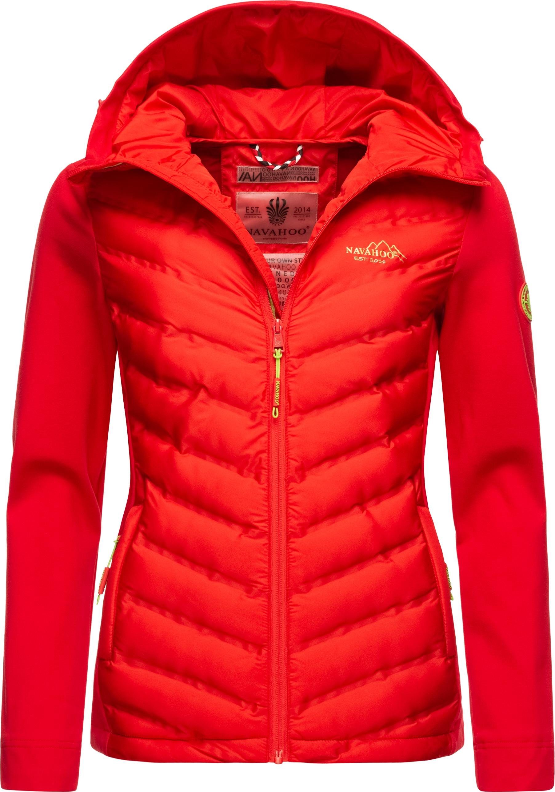 Kaufen Sie es jetzt, Originalprodukt Navahoo Outdoorjacke Nimm Mich Mit stylische Kapuze rot mit Übergangsjacke