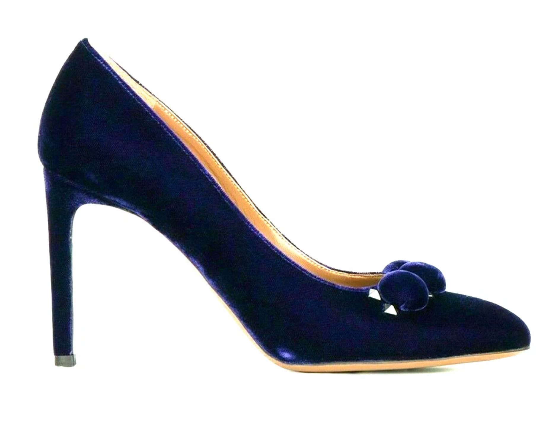 ALAÏA PARIS Samt Studded "Bombe" High Heels Schuhe – Made in Italy High-Heel-Pumps Signature-Samtkugeln, silberfarbene Pyramidennieten