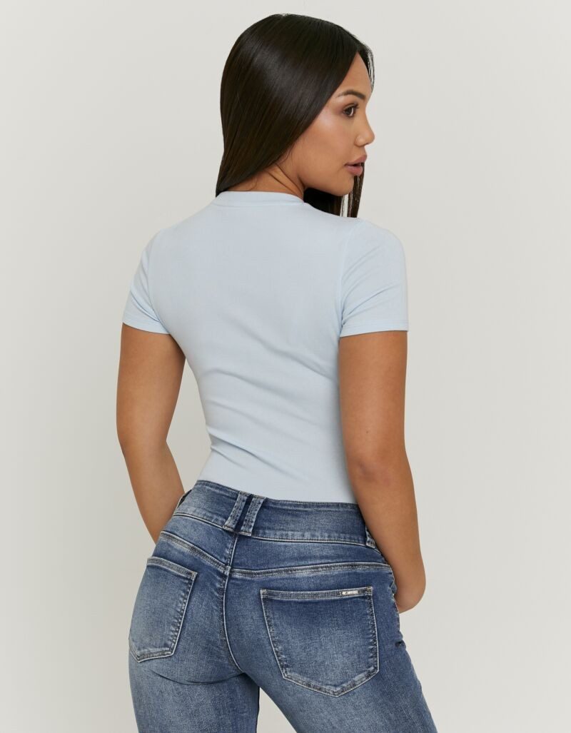 Tally Weijl Kurzarmbody SBOCOCOSYT Baumwollmischung, Basic, eng anliegend