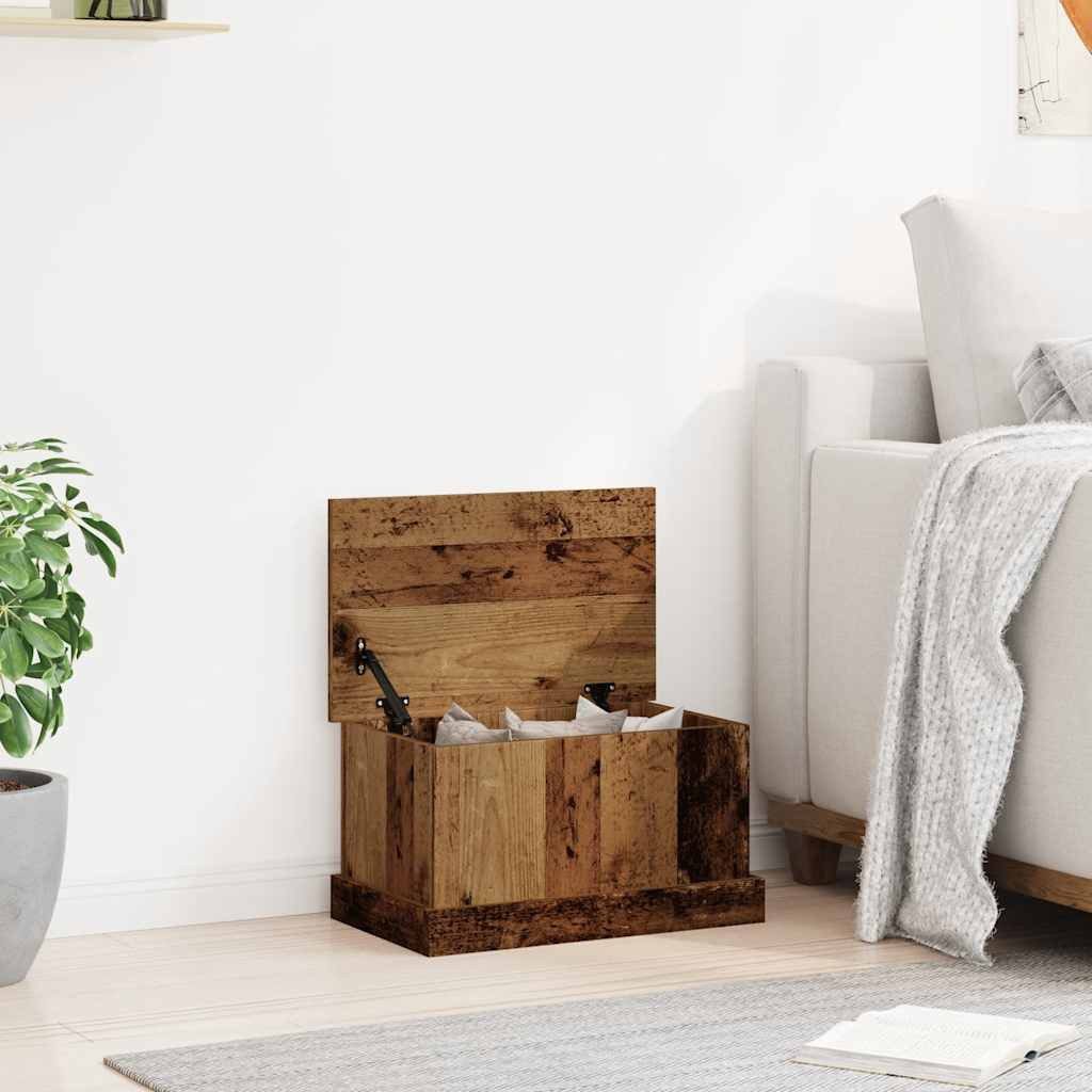 vidaXL Aufbewahrungsbox Truhe Altholz-Optik 30x50x28 cm Holzwerkstoff (1 St)