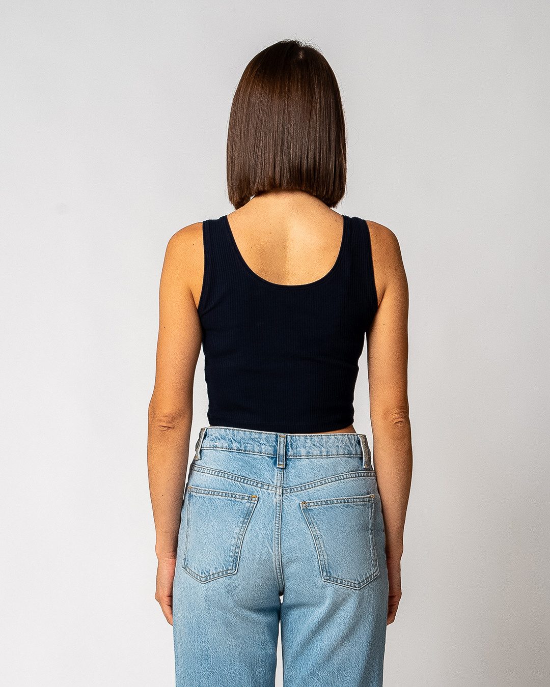 GORG Crop-Top Damen Geripptes Cropped Top günstig online kaufen