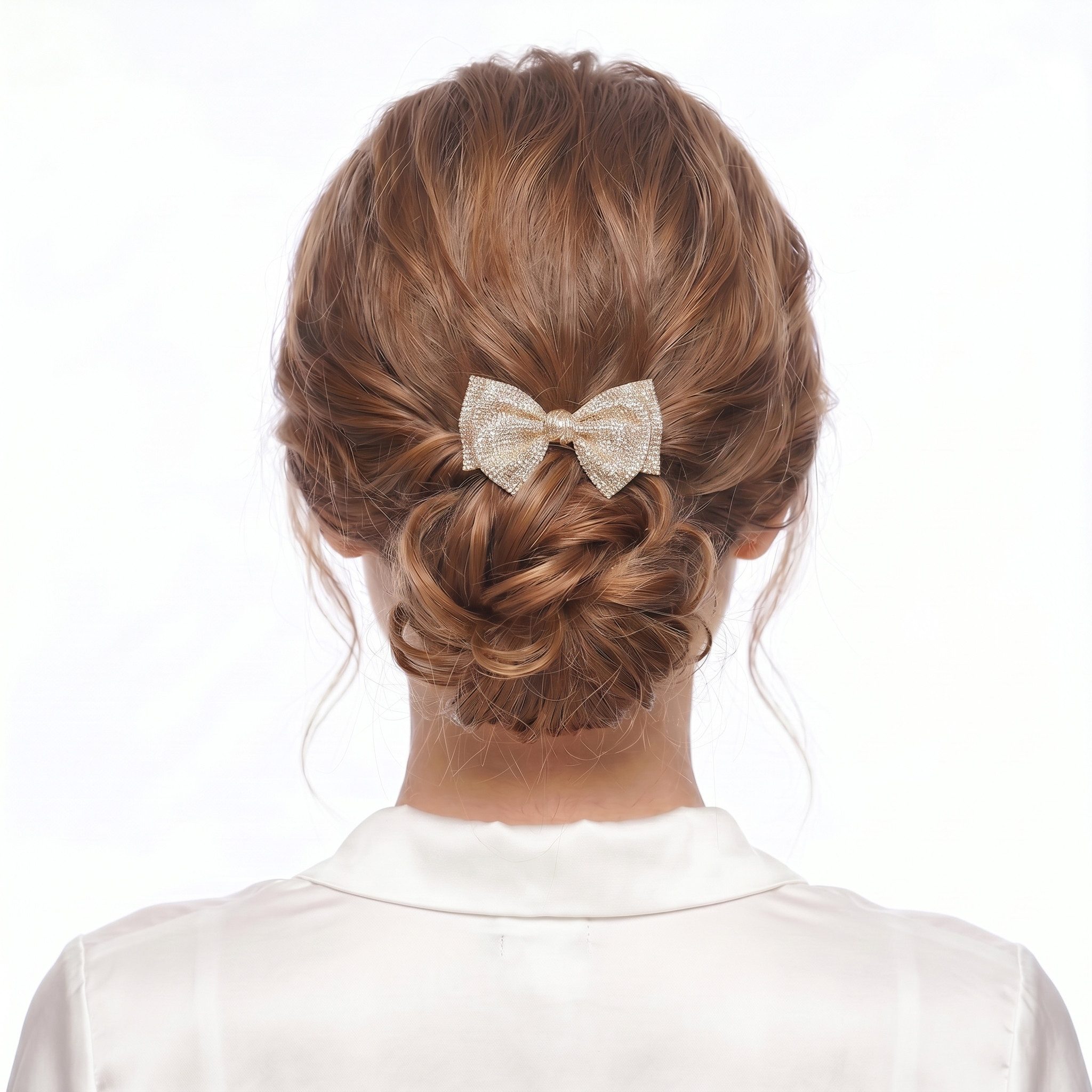 The Beauty House Haarspange mit Schleifen-Design und Strass – edler Haarschmuck, als Haarclip & Haarklammer für festliche Looks