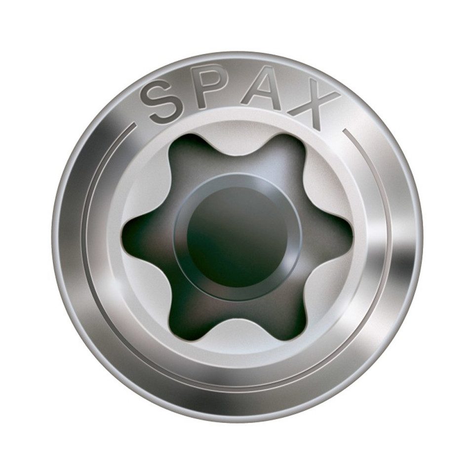 SPAX Schraube SPAX Fassadenschraube, Linsensenkkopf, Teilgewinde, Edelstahl A2