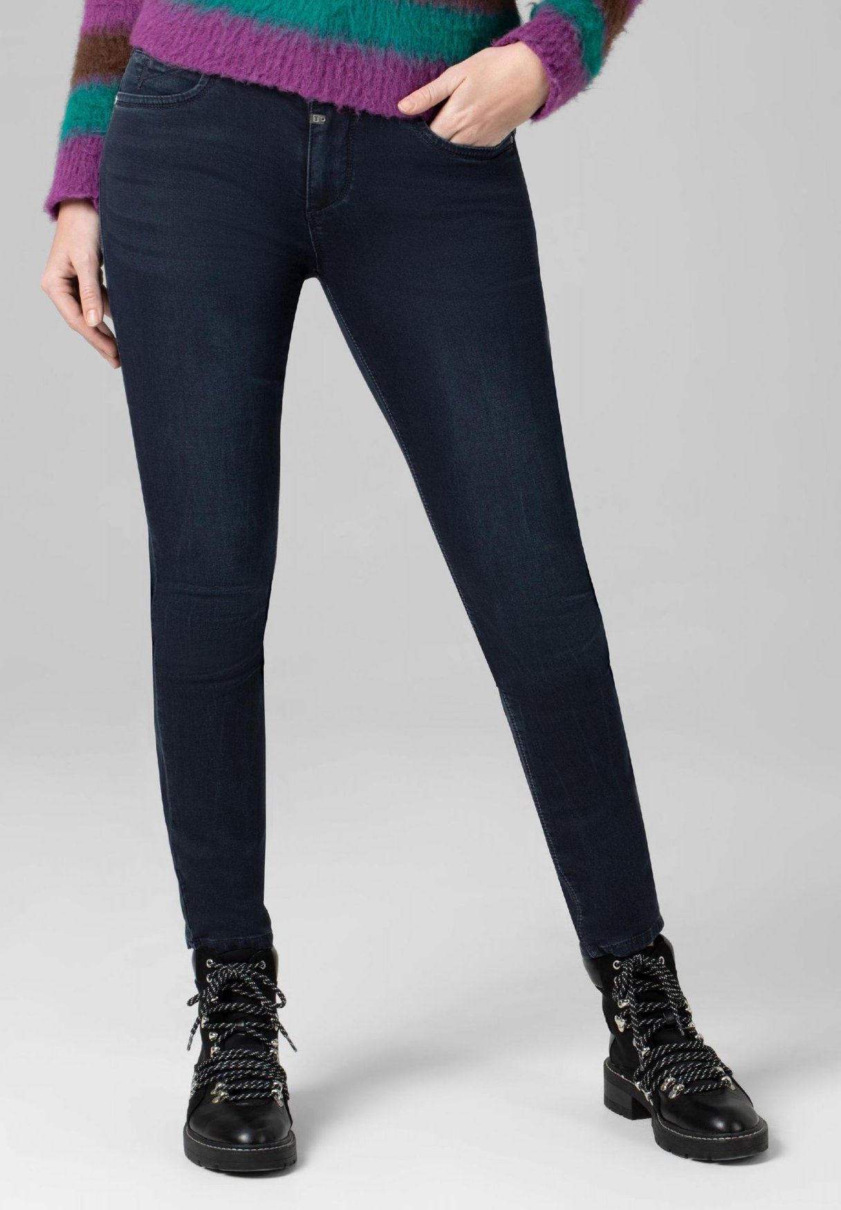 Slim-fit-Jeans Slim Fit Jeans Stretch Denim Pants ENYATZ