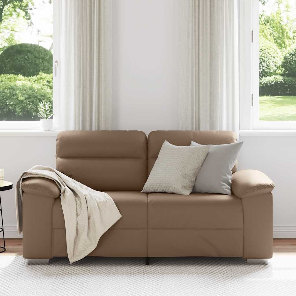 vidaXL Sofa 2-Sitzer-Sofa Cappuccino-Braun 120 cm günstig online kaufen