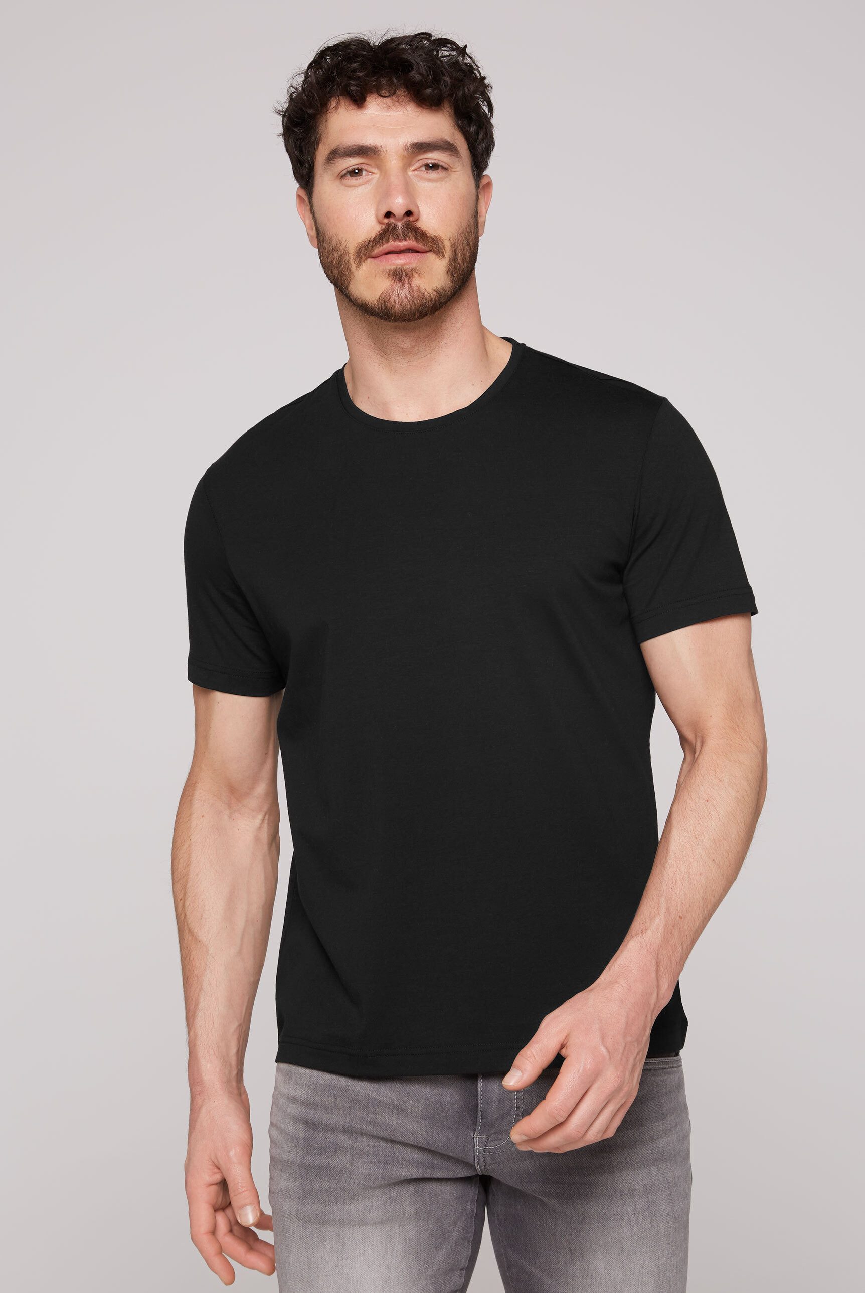 CAMP DAVID Rundhalsshirt mit Necktape