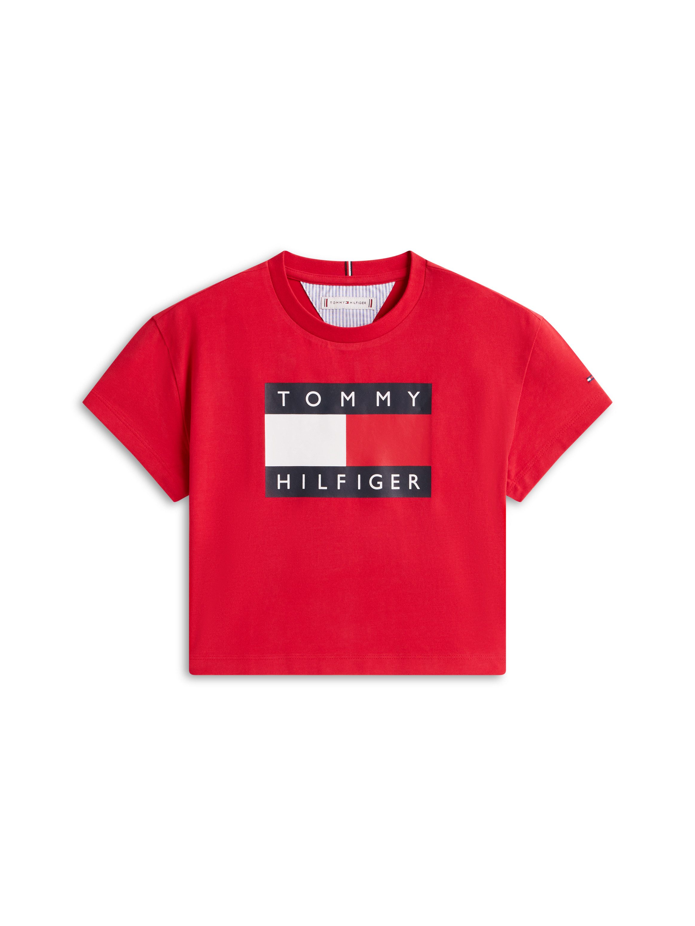 Tommy Hilfiger T-Shirt Kinder bis 16 Jahre, mit Rundhalsausschnitt – Bild 4 von 5