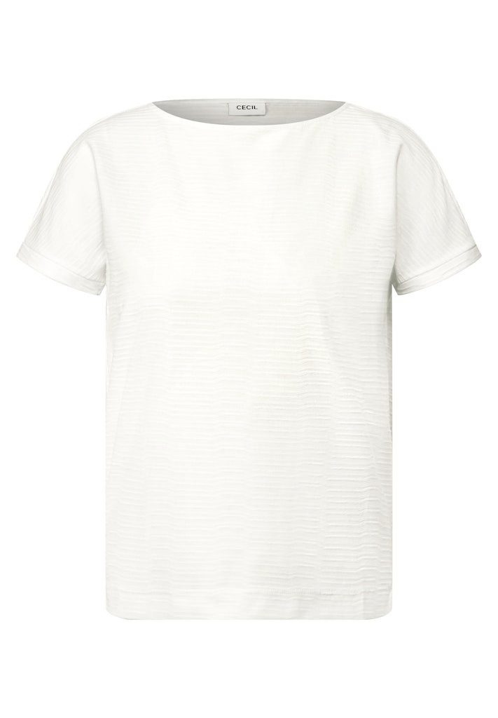 CECIL T-Shirt TOS Solid Structure T-Shirt günstig online kaufen