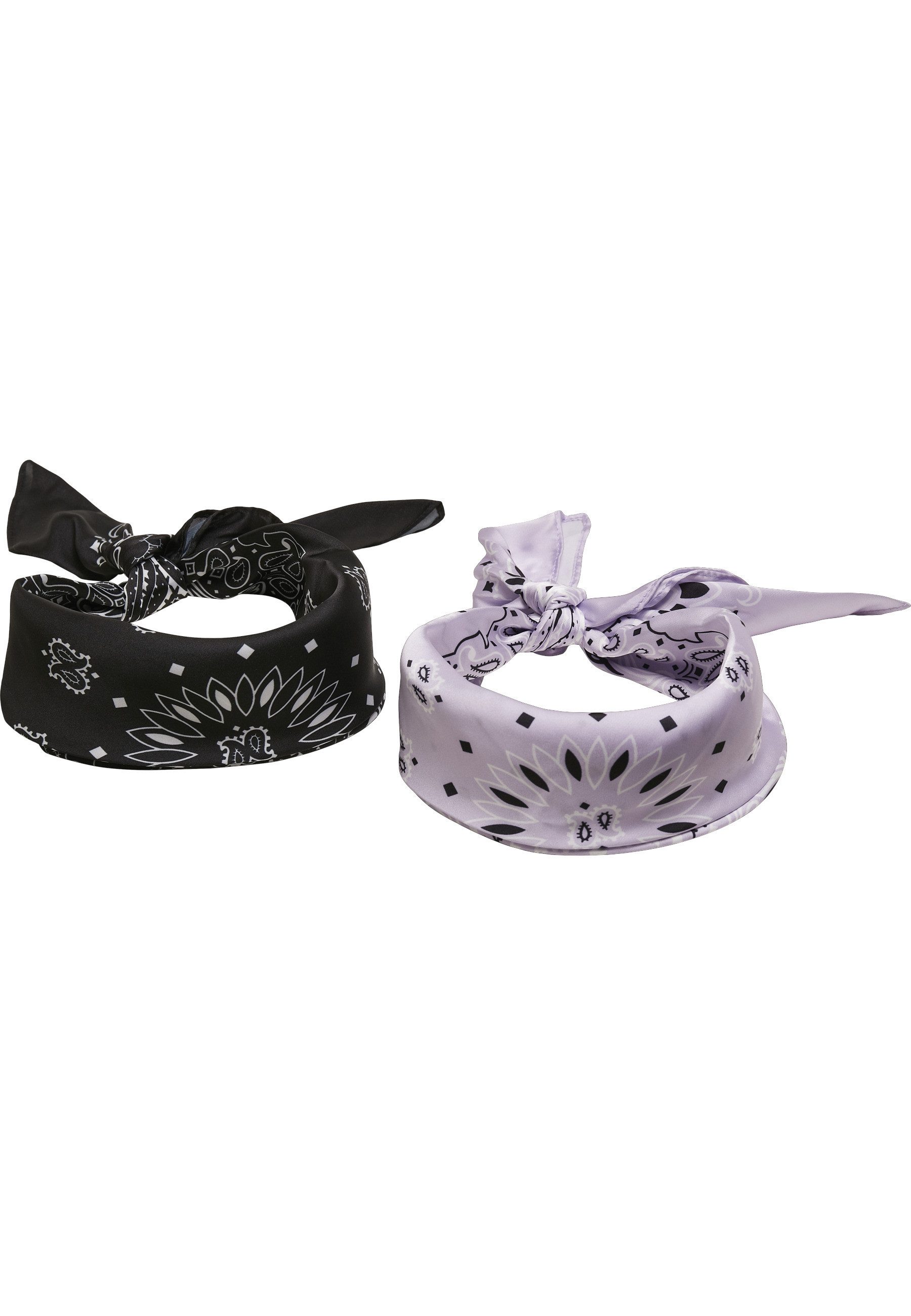 URBAN CLASSICS Loop Urban Classics Unisex Satin Bandana 2-Pack, (1-St)