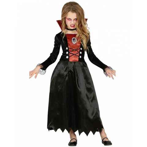 Horror-Shop Vampir-Kostüm Edles Vampiress Kinder Halloween Kostüm