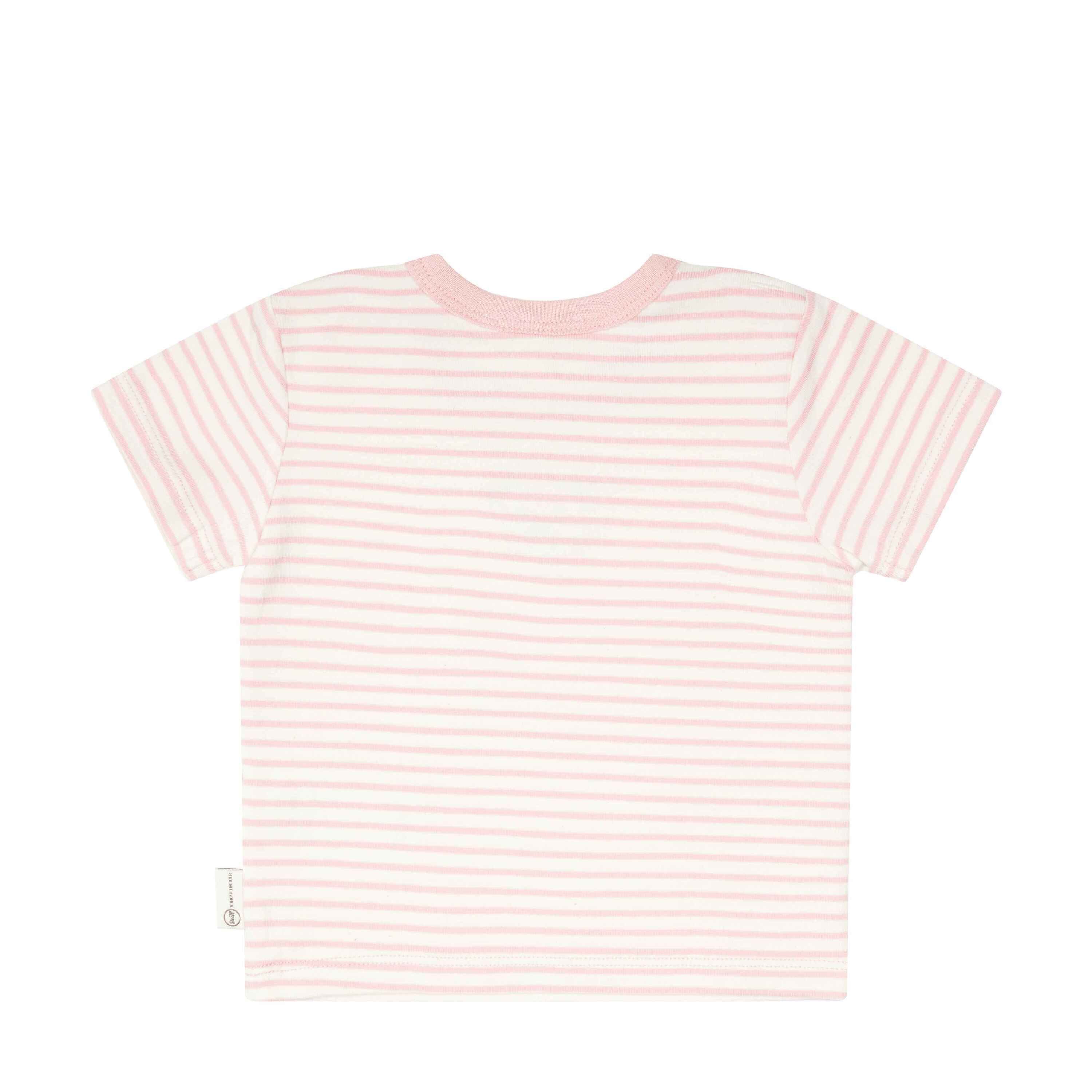 T-Shirt pink Teddykopf kurzarm mit Wellness Steiff silver T-Shirt Baby GOTS