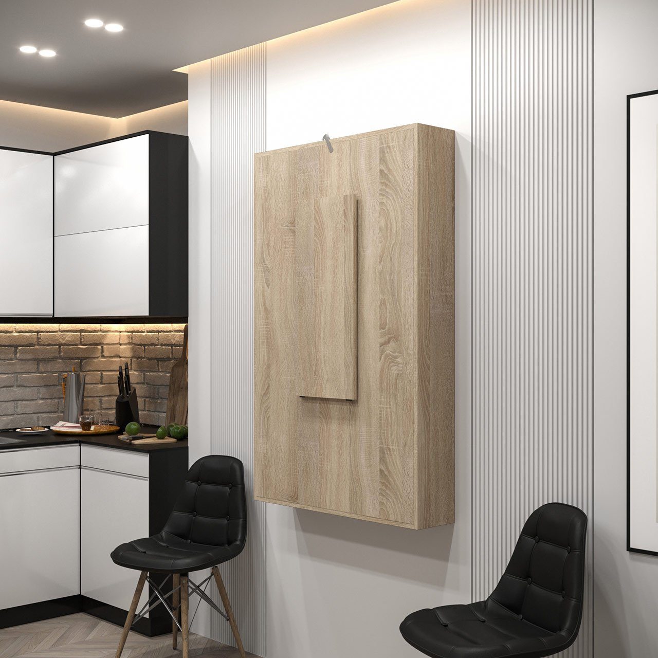 MIRJAN24 Klapptisch Abi, mit Regalen, Tisch ideal für Esszimmer