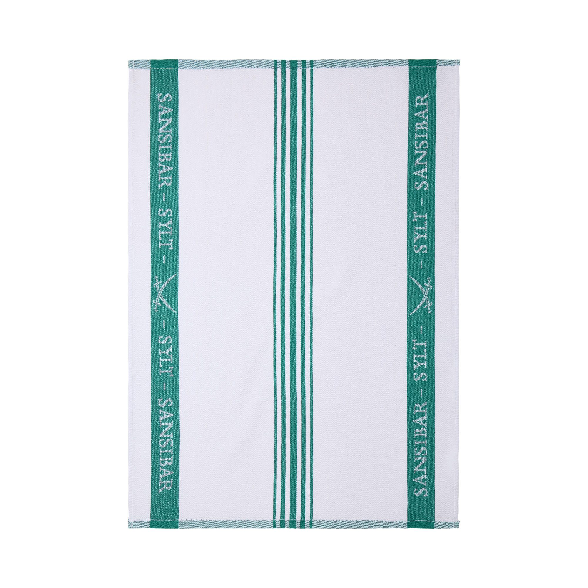 Sansibar Sylt Geschirrtuch Geschirrtücher-Set, 3-tlg, 50x70 cm, 100% Baumwolle, Premium Qualität, (Set, 3x Geschirrtuch, 50x70 cm, zwei verschiedene Designs), Jacquardgewebe, zwei verschiedene Motive