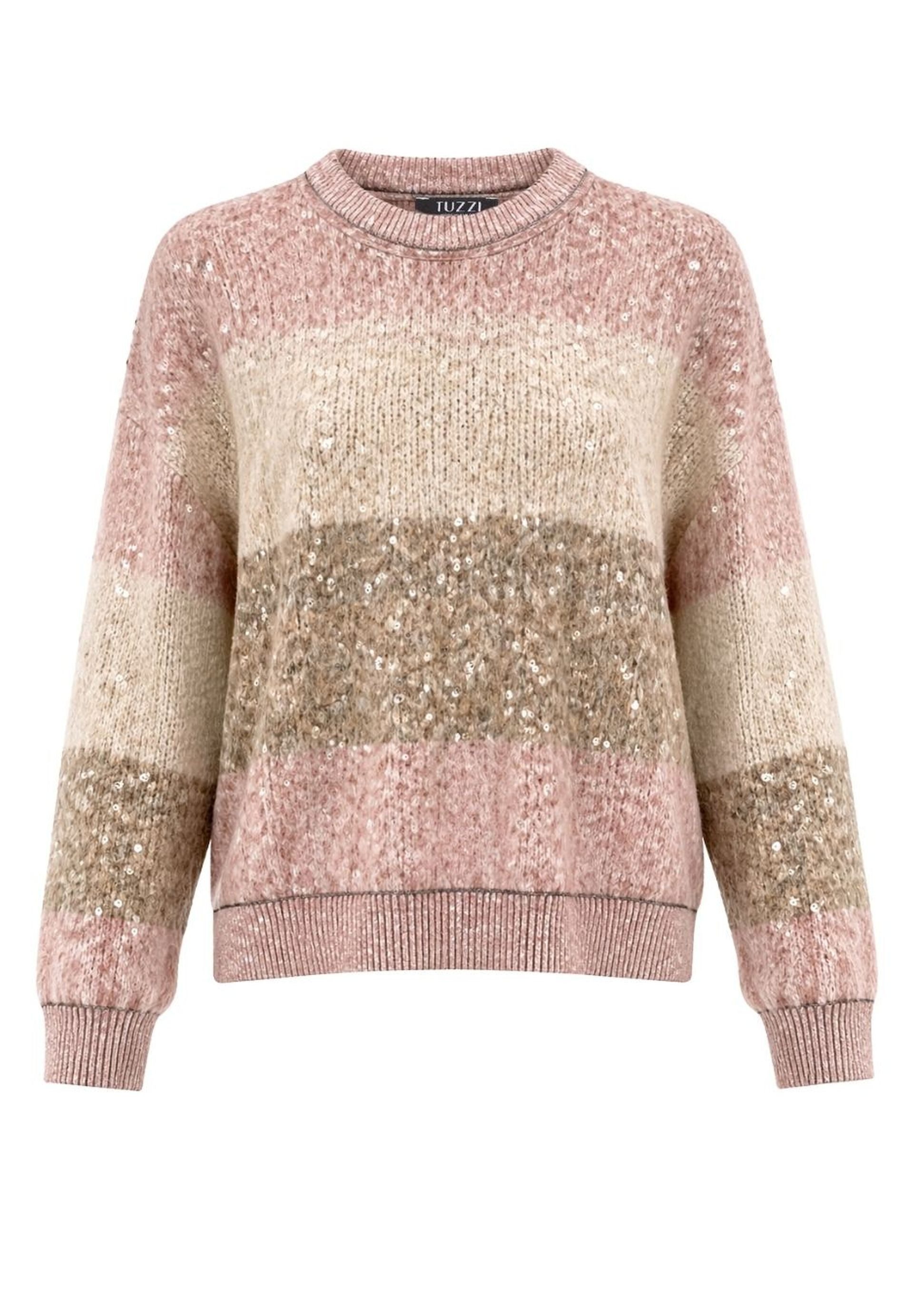 TUZZI Strickpullover mit Pailletten