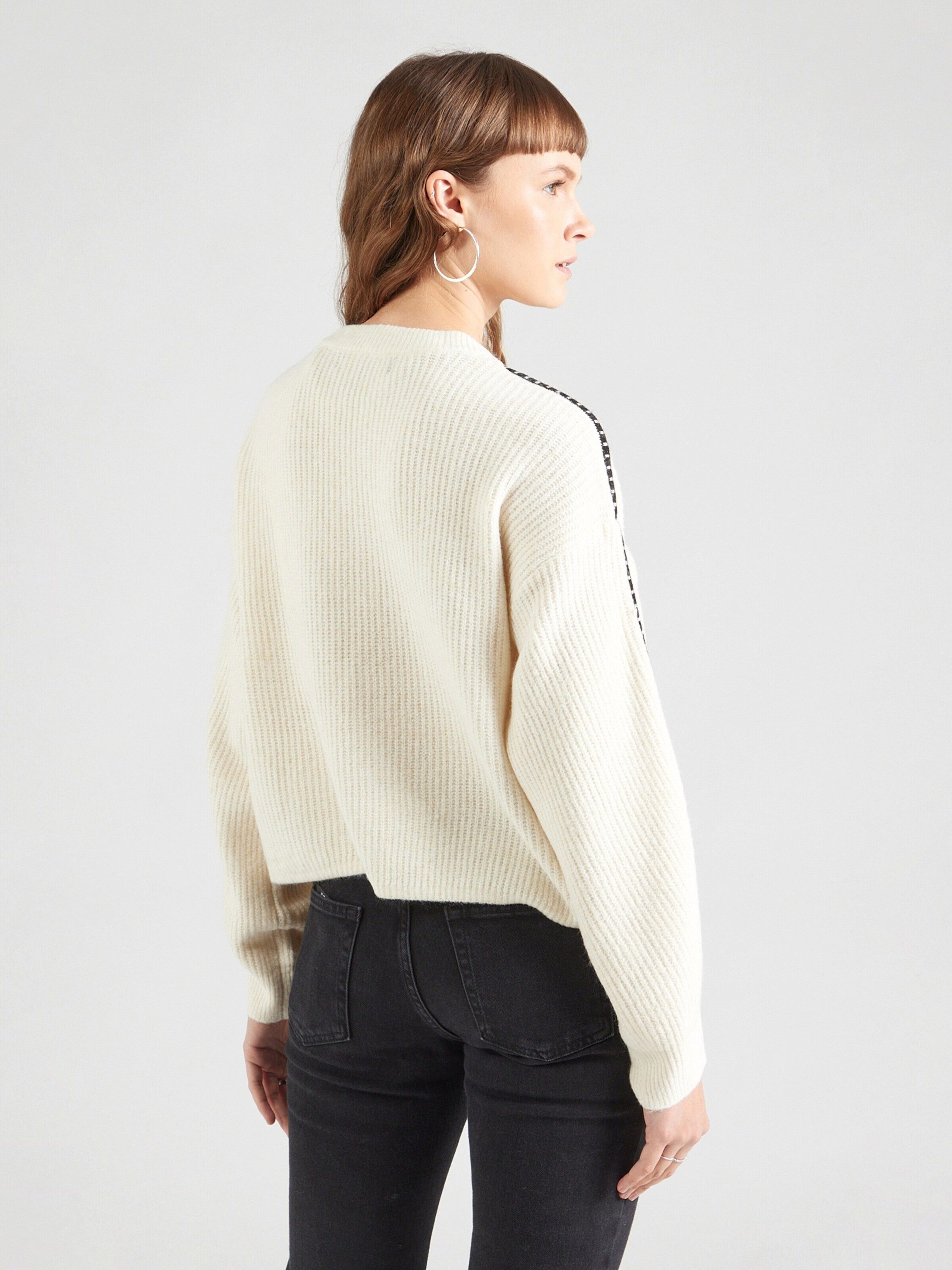 Vero Moda Strickpullover Zora (1-tlg) Seitenstreifen günstig online kaufen