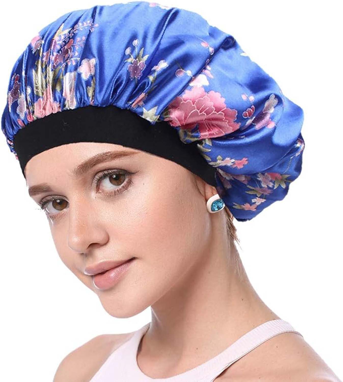Coonoor Duschhaube Haarhaube Bonnet Verstellbarem Schlafhaube für Damen Herren