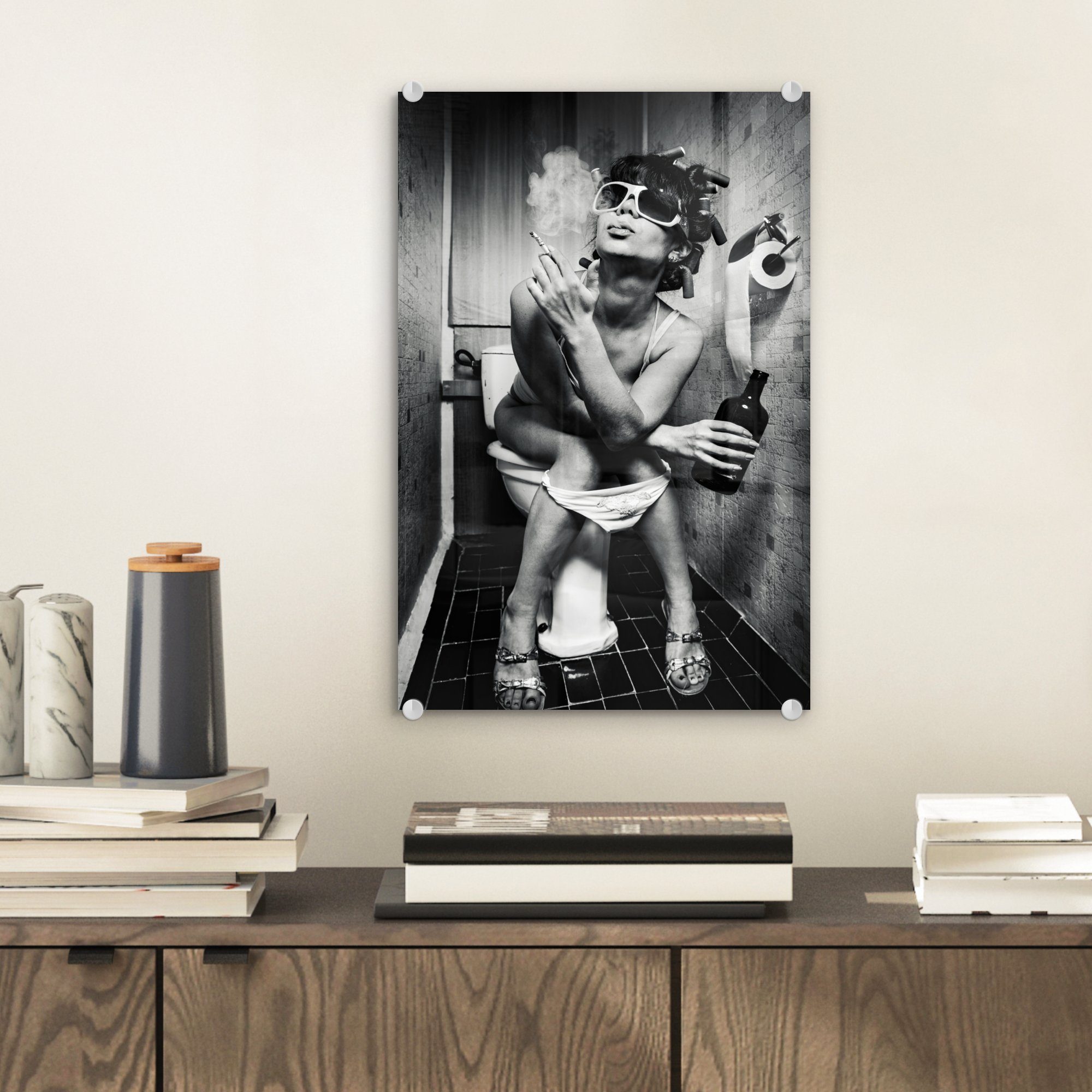 MuchoWow Acrylglasbild Frau - Vintage - günstig online kaufen